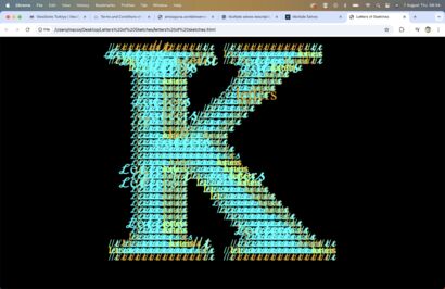 Letters of Skecthes - a Digital Art Artowrk by Cagri Baris Kasap